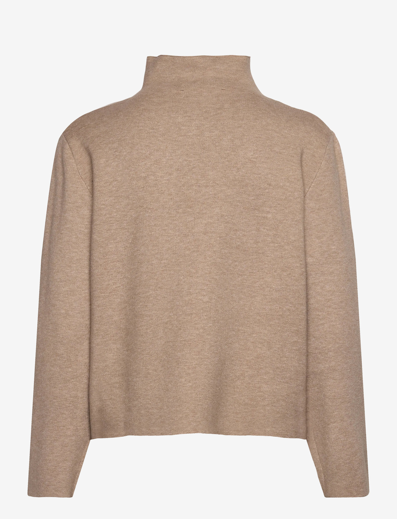 Minus - MSLupi High Neck Knit Pullover - efterårstøj - string melange - 1