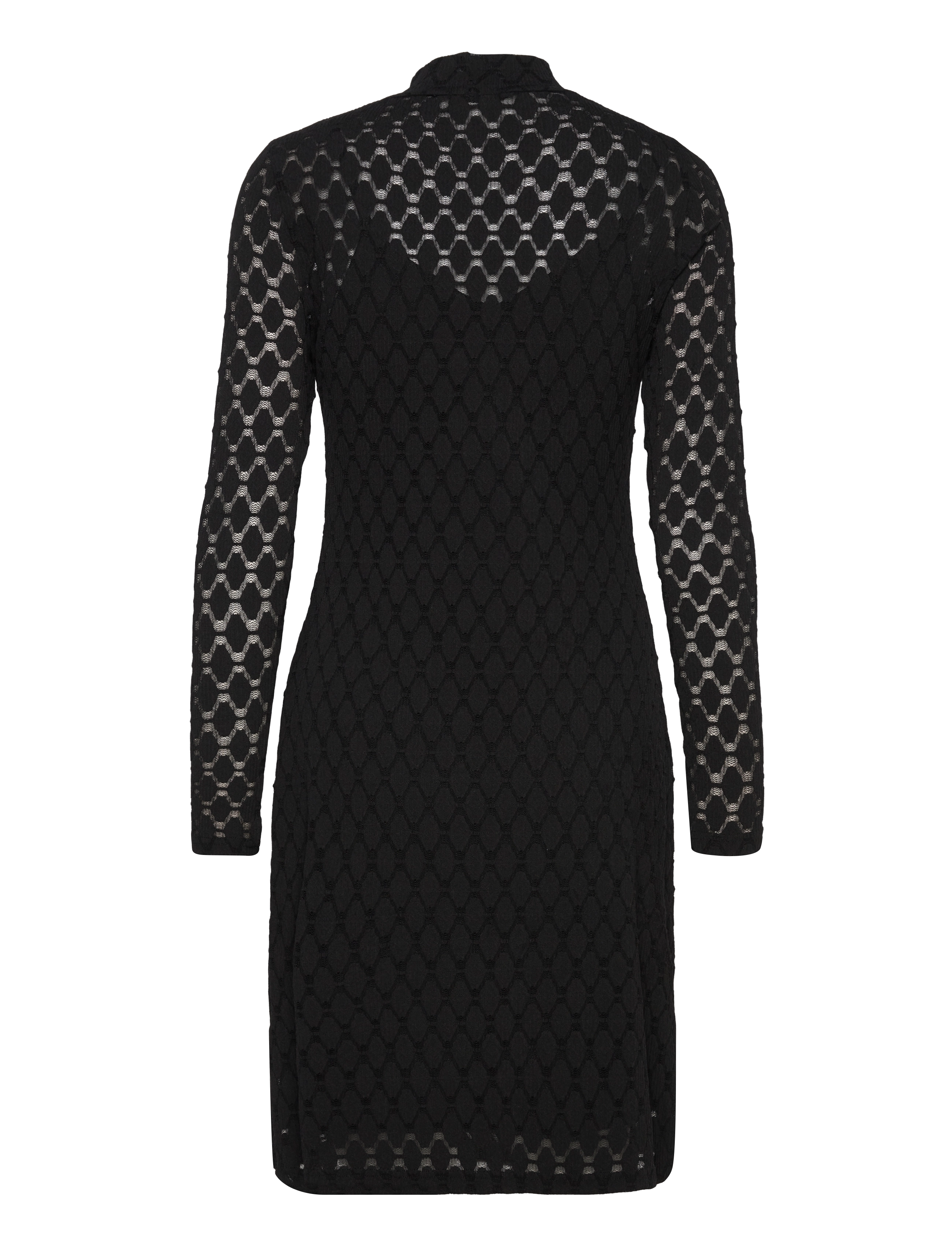 Minus - MSAcella Turtle Neck Midi Dress - sort - 1