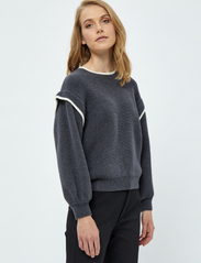 Minus - MSJayla Knit Pullover - neulepuserot - nine iron gray - 2