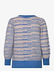 Minus - Marilou 3/4 Sleeve Knit Pullover - trøjer - dresden blue stripe - 1