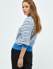 Minus - Marilou 3/4 Sleeve Knit Pullover - džemperi - dresden blue stripe - 3