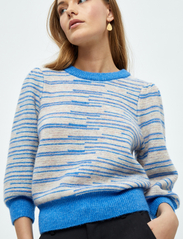 Minus - Marilou 3/4 Sleeve Knit Pullover - pullover - dresden blue stripe - 6