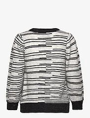 Minus - Marilou 3/4 Sleeve Knit Pullover - trøjer - high-rise grey stripe - 1