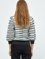 Minus - Marilou 3/4 Sleeve Knit Pullover - pullover - high-rise grey stripe - 3