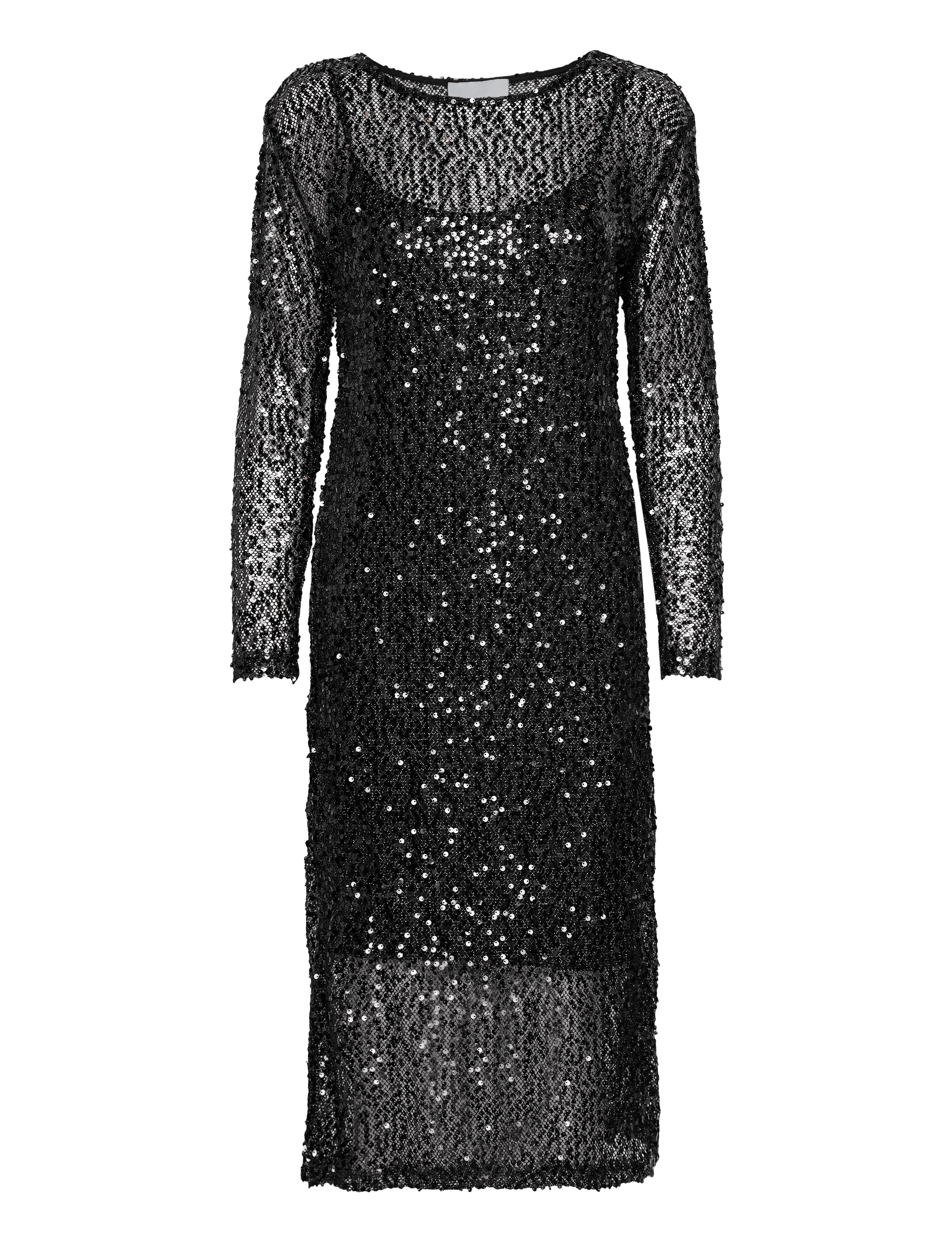 Minus MSMera Glitter Midi Dress - Tøj - SORT / black