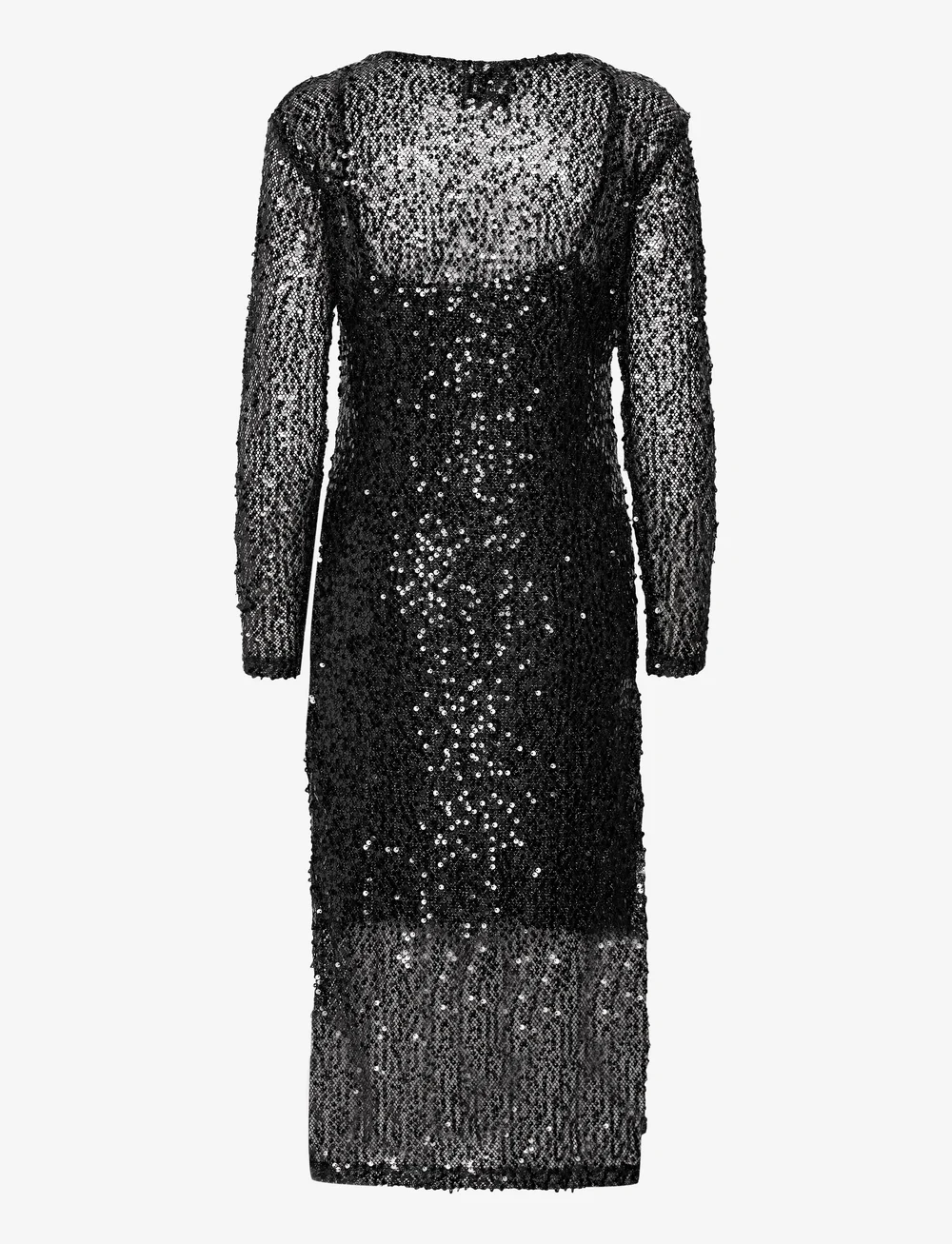 Minus - MSMera Glitter Midi Dress - litterkleidid - sort - 2