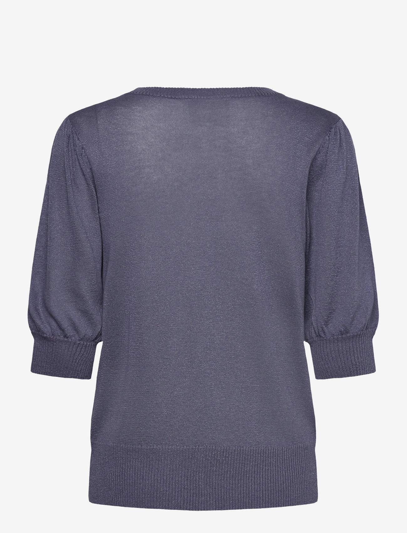 Minus - MSLiva Puff Sleeve Metallic Knit Pu - swetry - nightshadow metal. - 2