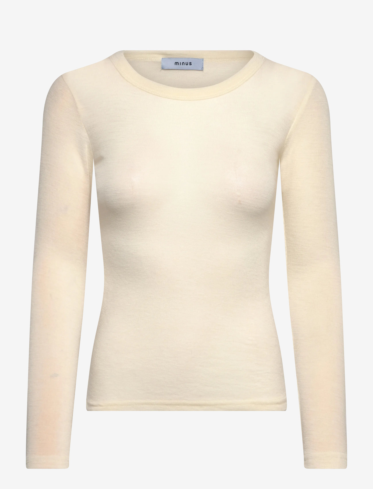 Minus - MSCally Long Sleeve Top - langærmede toppe - broken white - 0