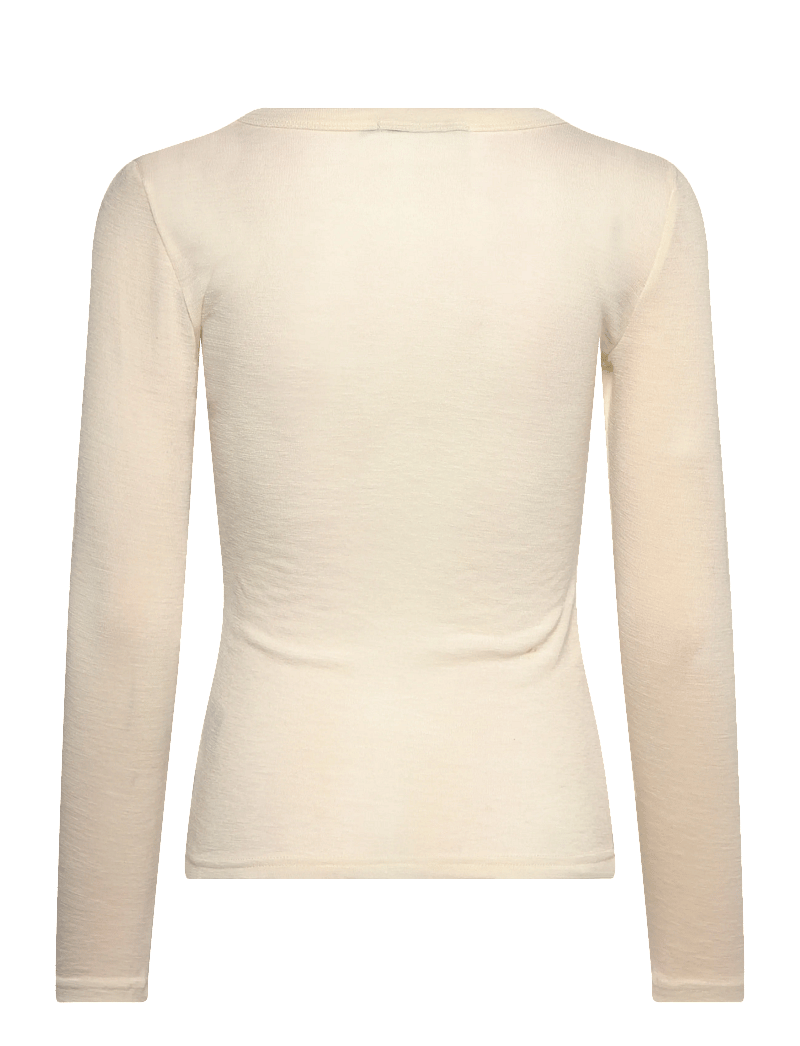 Minus - MSCally Long Sleeve Top - langærmede toppe - broken white - 1