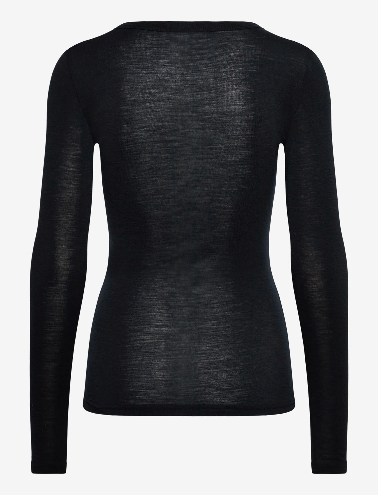 Minus - MSCally Long Sleeve Top - langärmlige tops - sort - 2