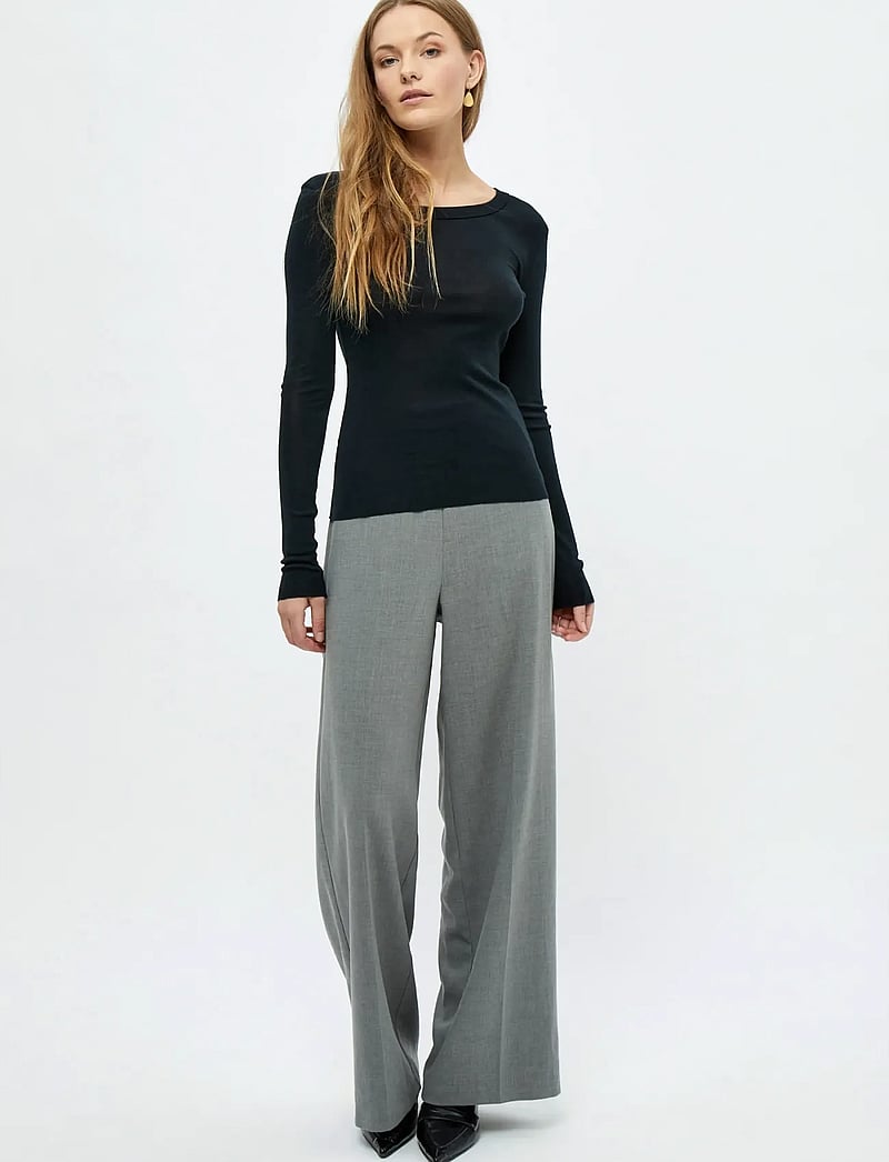 Minus - MSCally Long Sleeve Top - langärmlige tops - sort - 5