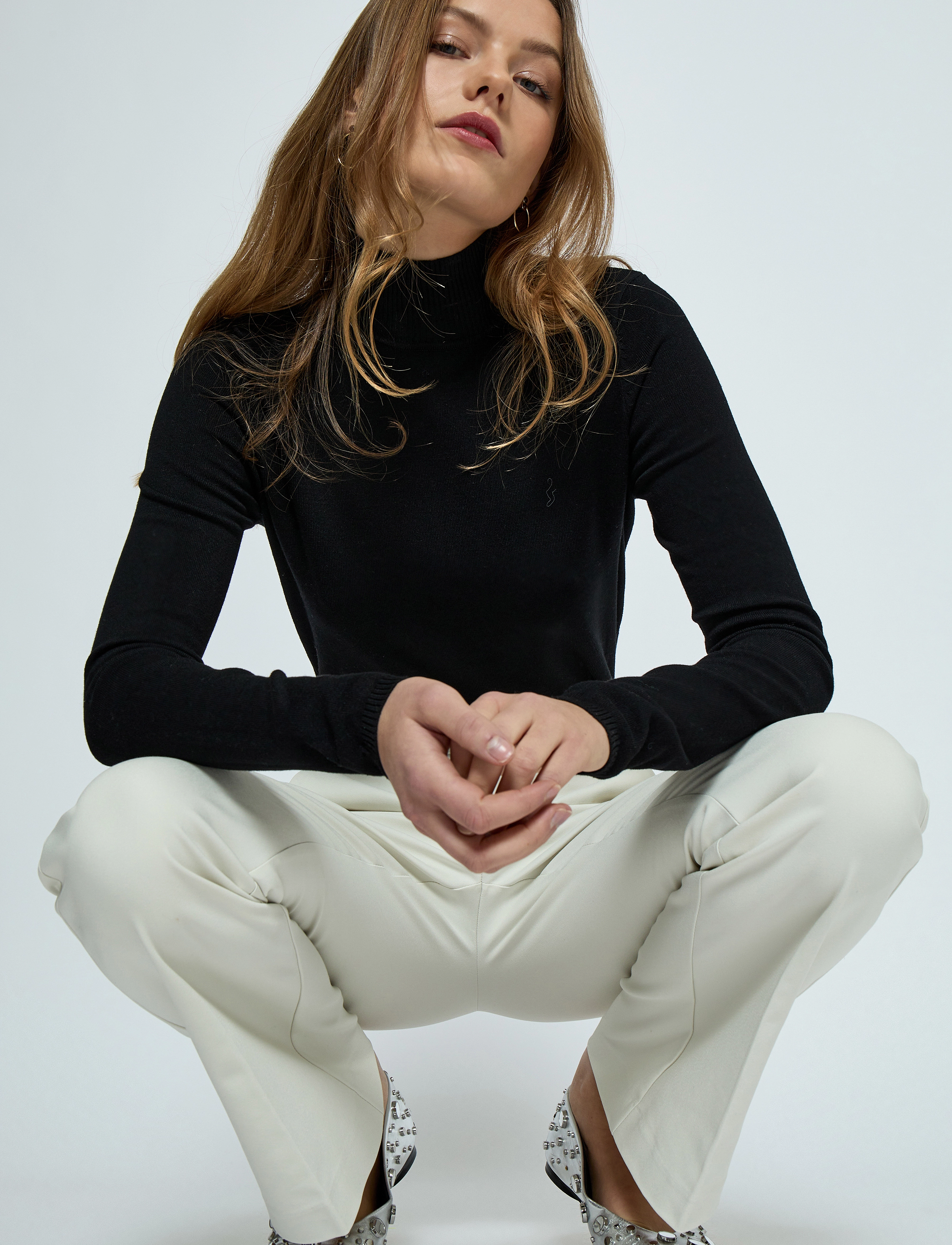 Minus Msdexa Mid Waisted Flared Pant cargobyxor dam – bild 6
