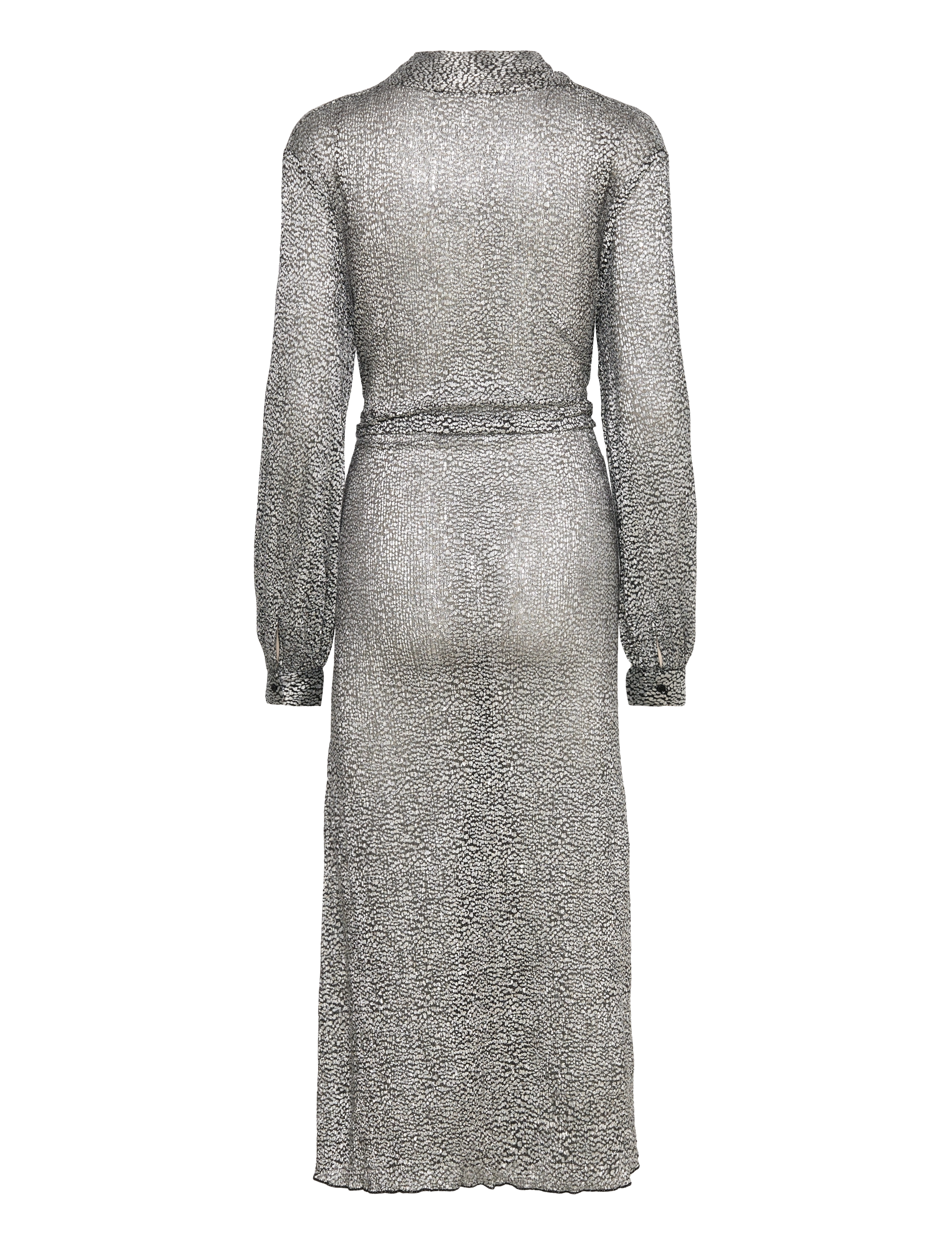 Minus - MSLimea Glitter Maxi Wrap Dress - maxi sukienki - black metallic - 2