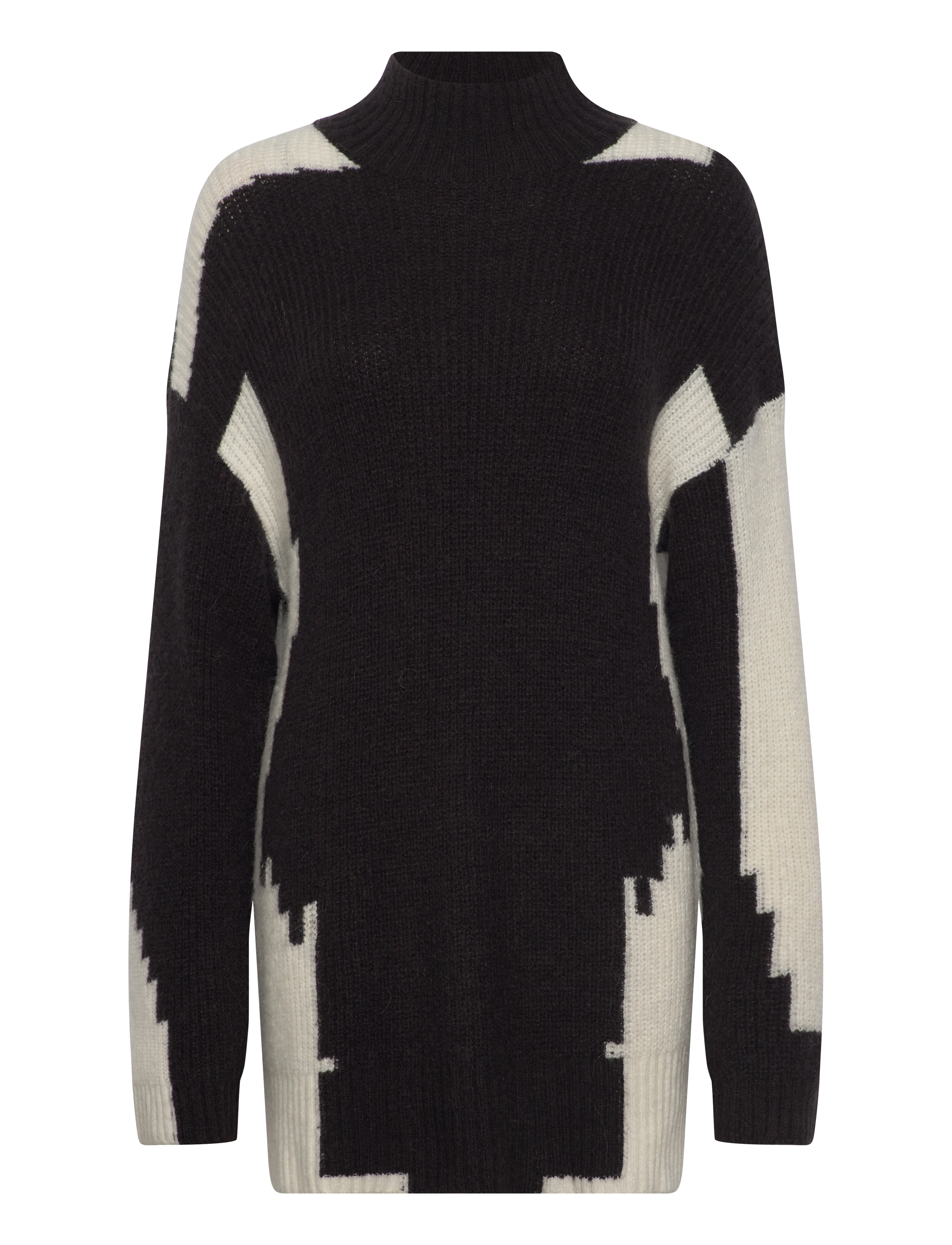 MSLaurina Round Neck Knit Pullover - CLOUD DANCER