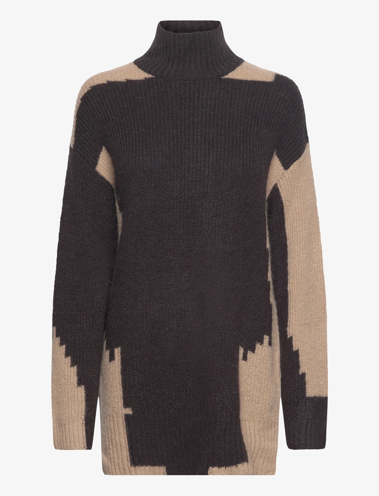 Minus - MSLaurina Round Neck Knit Pullover - tröjor - sort - 0