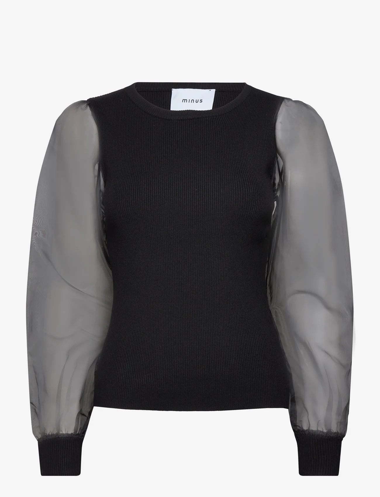 Minus - Nilla Knit Pullover - tröjor - sort - 0