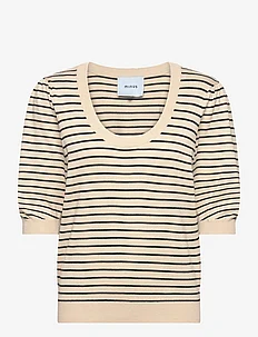 MSPam Striped Knit T-Shirt, Minus