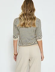 Minus - MSPam Striped Knit T-Shirt - džemprid - sand gray stripe - 3