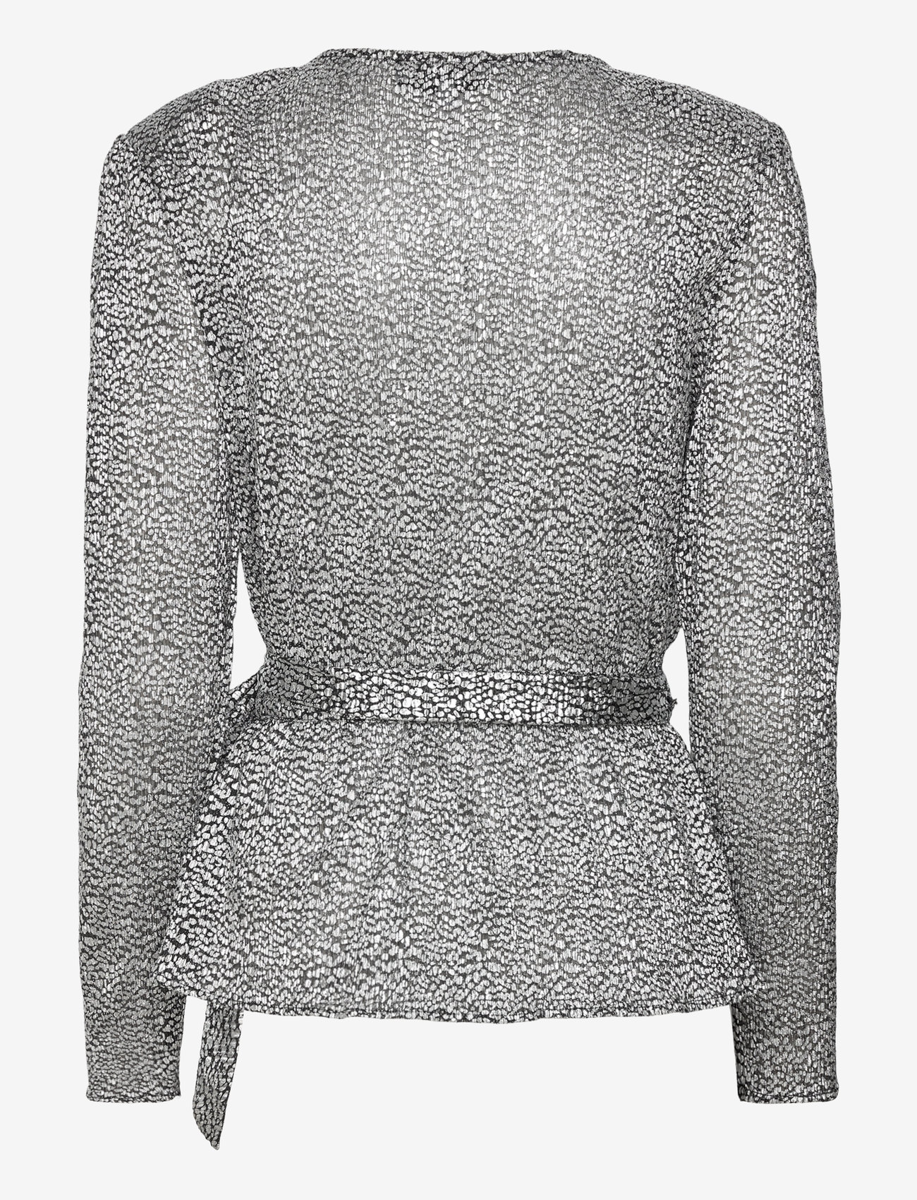 Minus - MSLimea Wrap Blouse - black metallic - 2