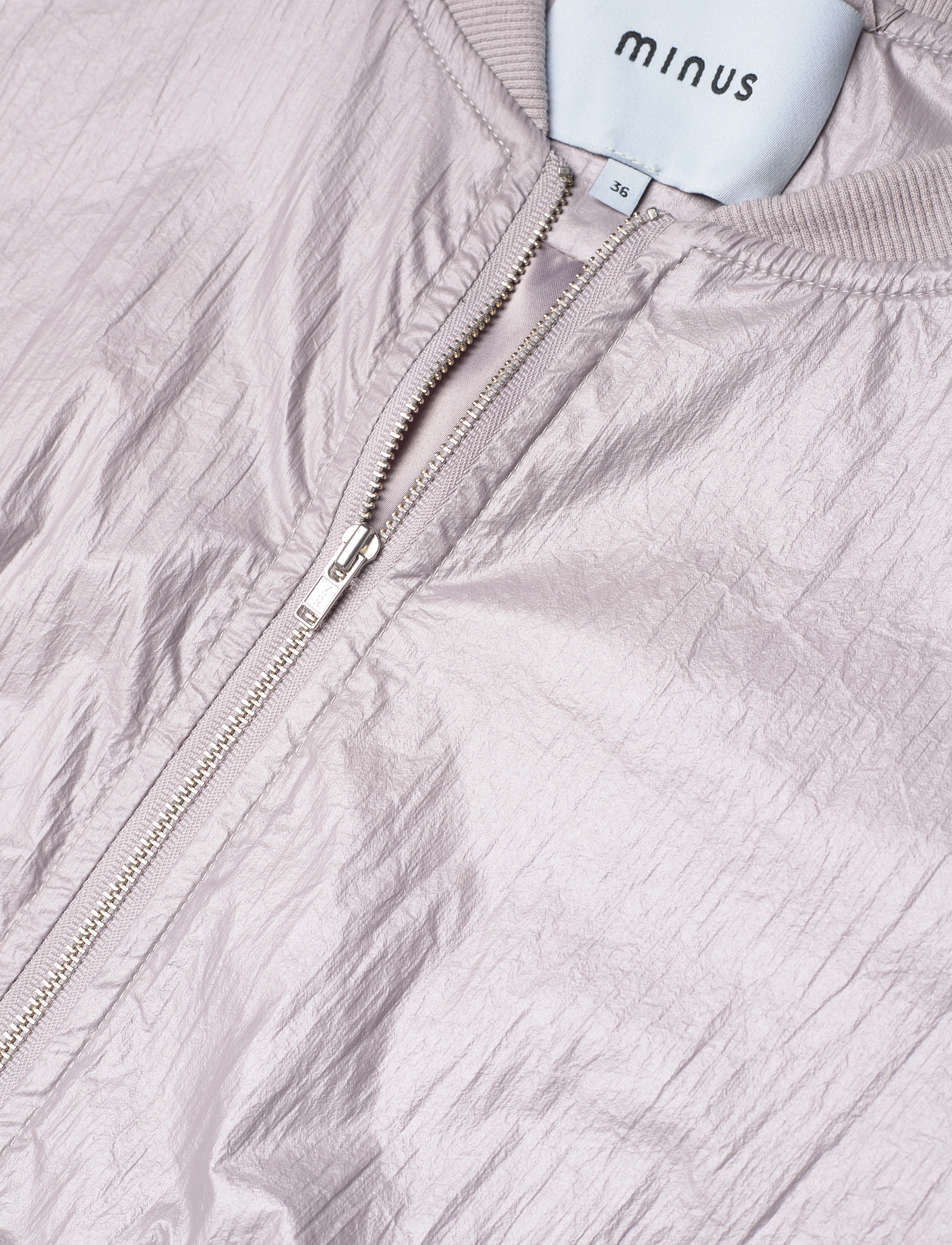 Minus - MSJanice Metallic Bomber Jacket - bomberjakker - soft lilac - 2