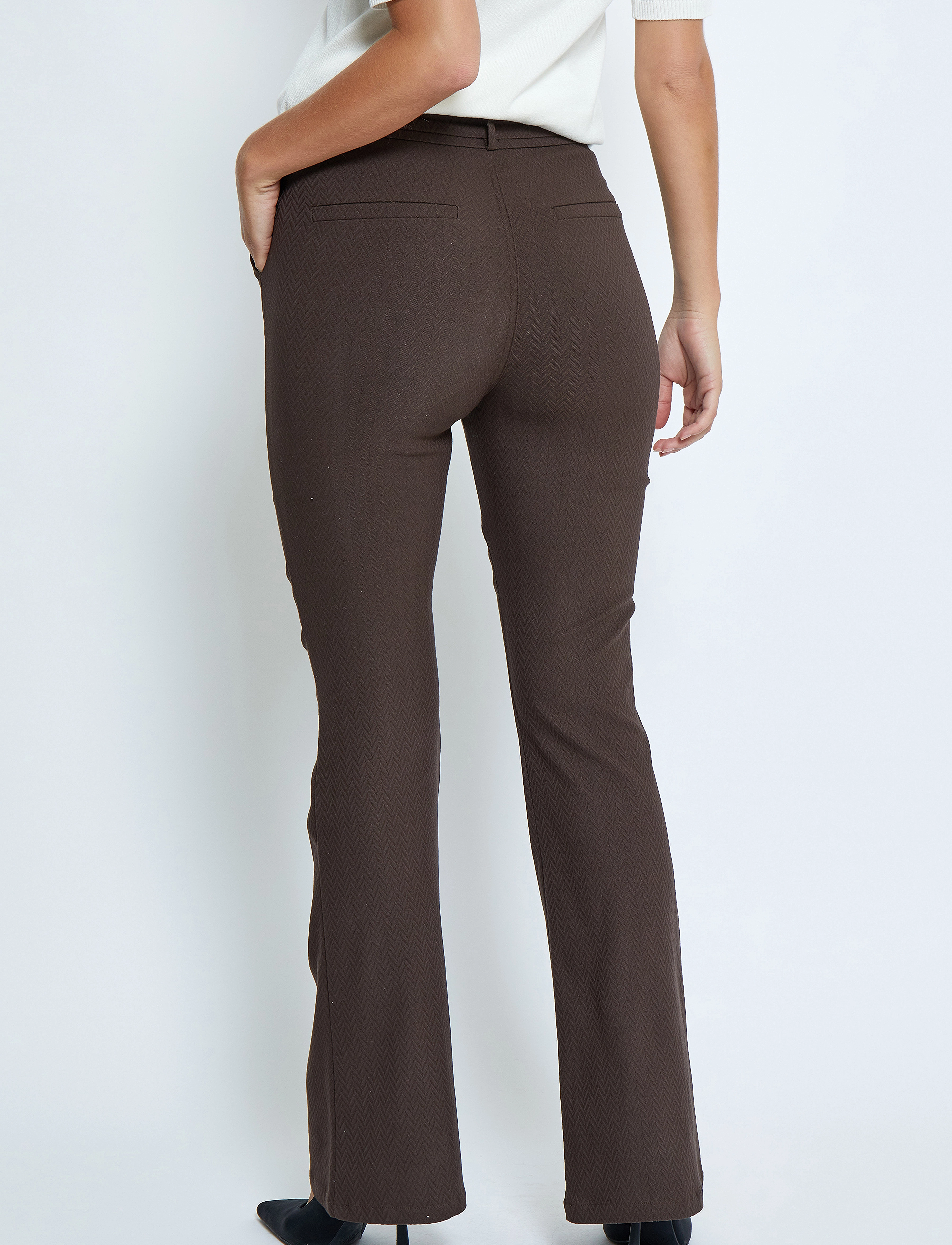 Minus - MSCarma Flared Graphic Pants - dark earth - 3