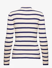 Minus - MSMaluma High Neck Knit Pullover - swetry - blue depths striped - 2