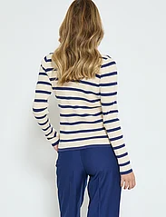 Minus - MSMaluma High Neck Knit Pullover - swetry - blue depths striped - 3
