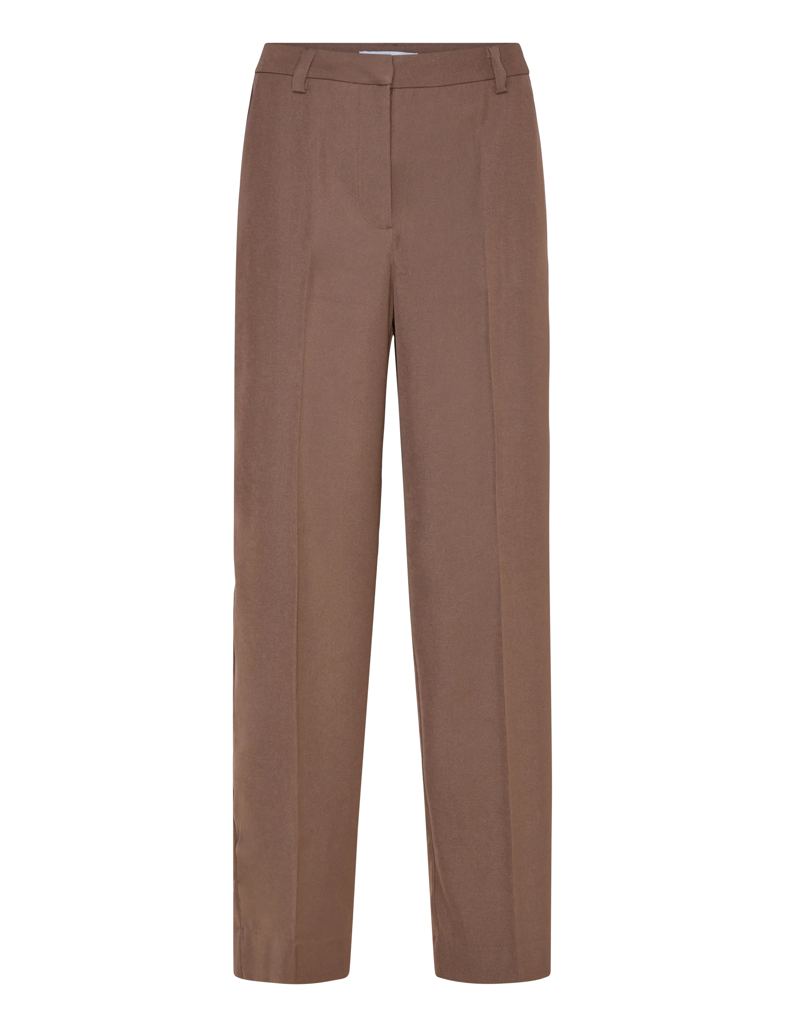 Minus Mslivina Straight Leg Pant, 38, Brown, Bukser > Lige Ben, Dame