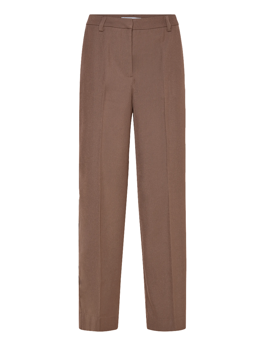 Minus - MSLivina Straight Leg Pant - pantalons habillés - carafe - 0