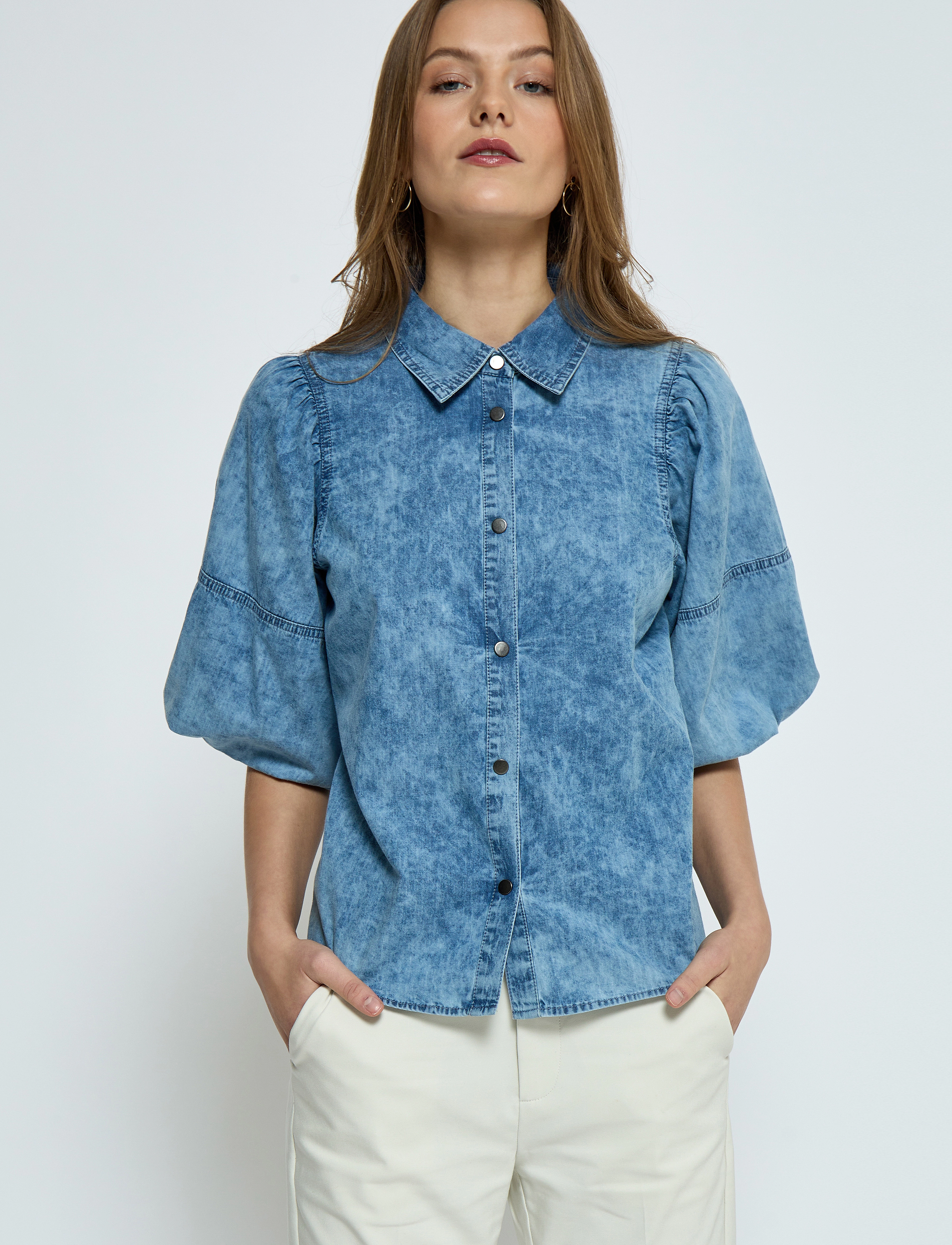 Minus - MSEloise Shirt - lyseblÅ - 2