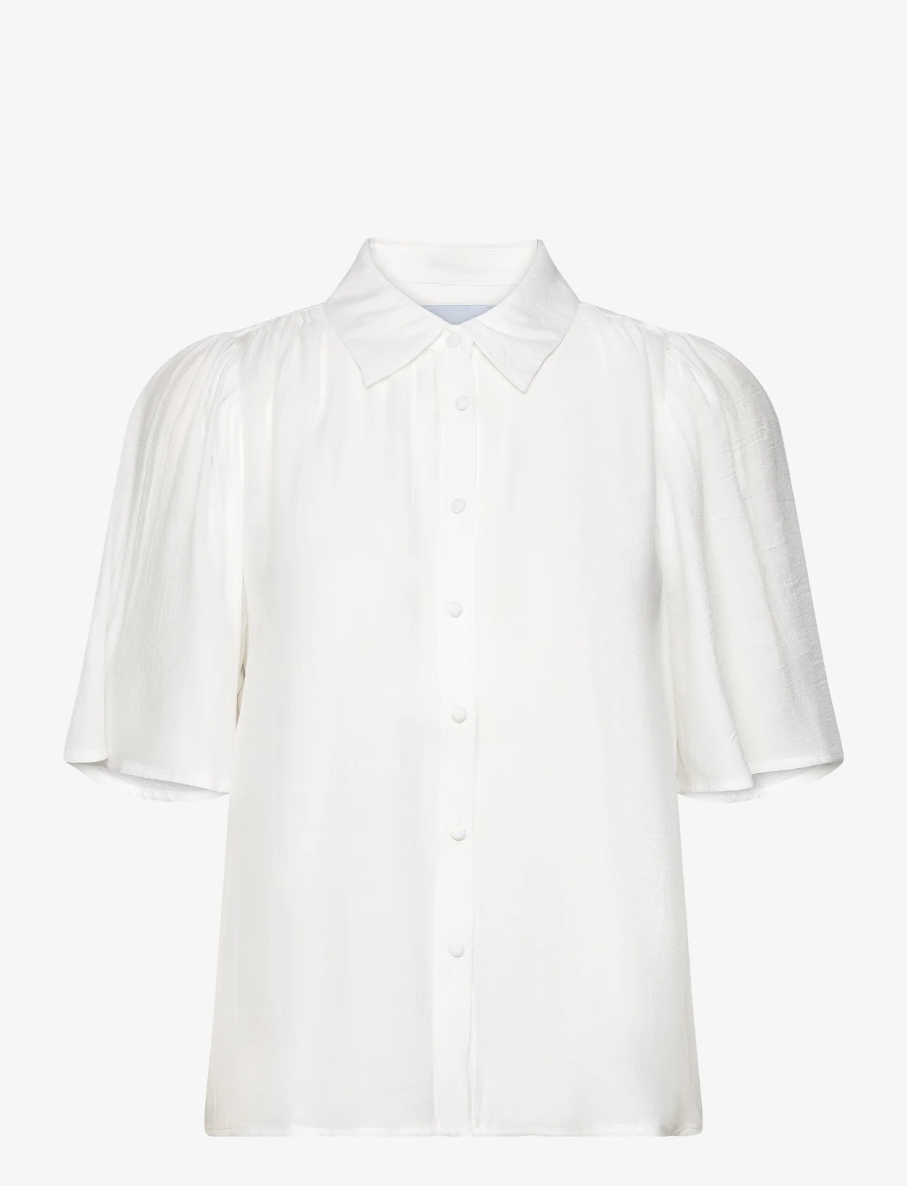 Minus - MSTalmie Short Sleeve Shirt - kortermede skjorter - cloud dancer - 0