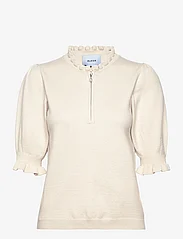 Minus - MSKessa Knit T-Shirt - gensere - light birch - 0