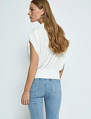 Minus - MSElvie Modal Wrap Top - sleeveless blouses - broken white - 3