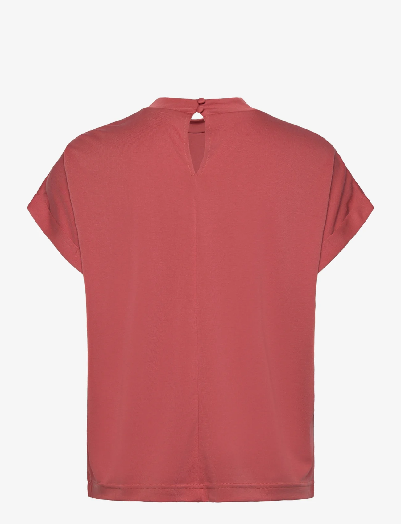Minus - MSMavelyn Modal Blouse - short-sleeved blouses - barn red - 1
