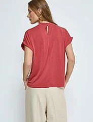 Minus - MSMavelyn Modal Blouse - short-sleeved blouses - barn red - 3