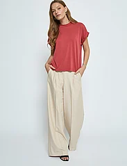 Minus - MSMavelyn Modal Blouse - short-sleeved blouses - barn red - 4