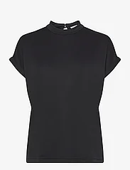 Minus - MSMavelyn Modal Blouse - short-sleeved blouses - sort - 0