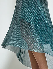 Minus - MSKamina Maxi Skirt - midi skirts - lake blue metallic - 6