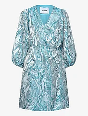 Minus - MSAlika Short Wrap Dress - festtøj til outletpriser - lake blue - 0