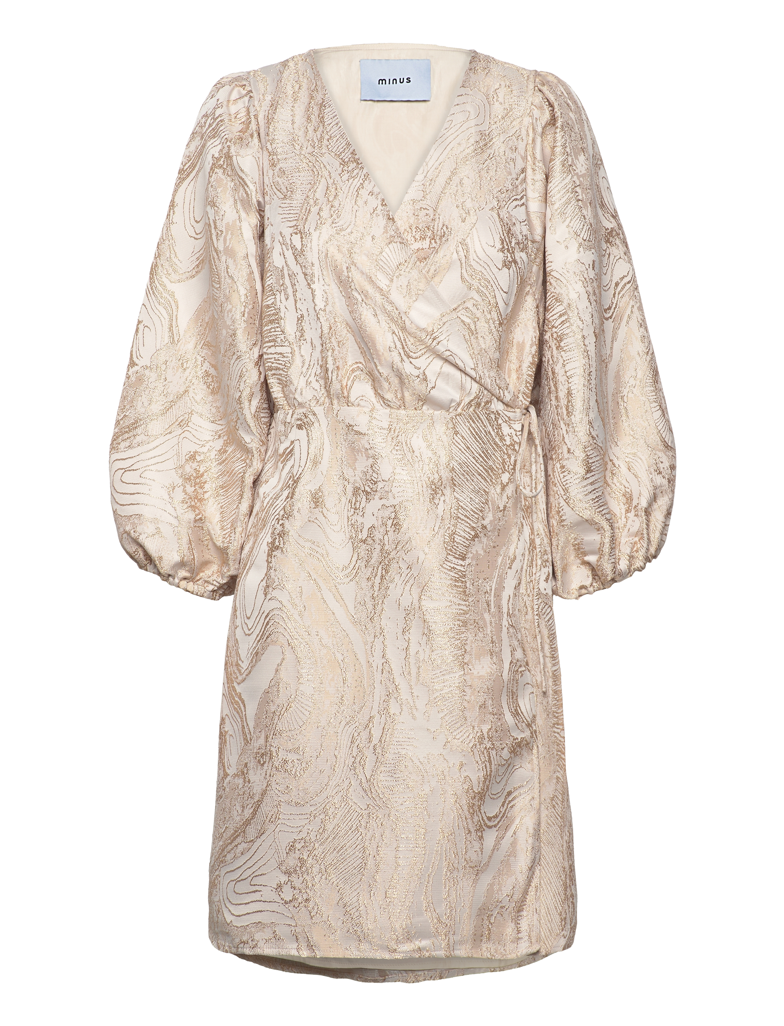 Minus - MSAlika Short Wrap Dress - medal gold - 1