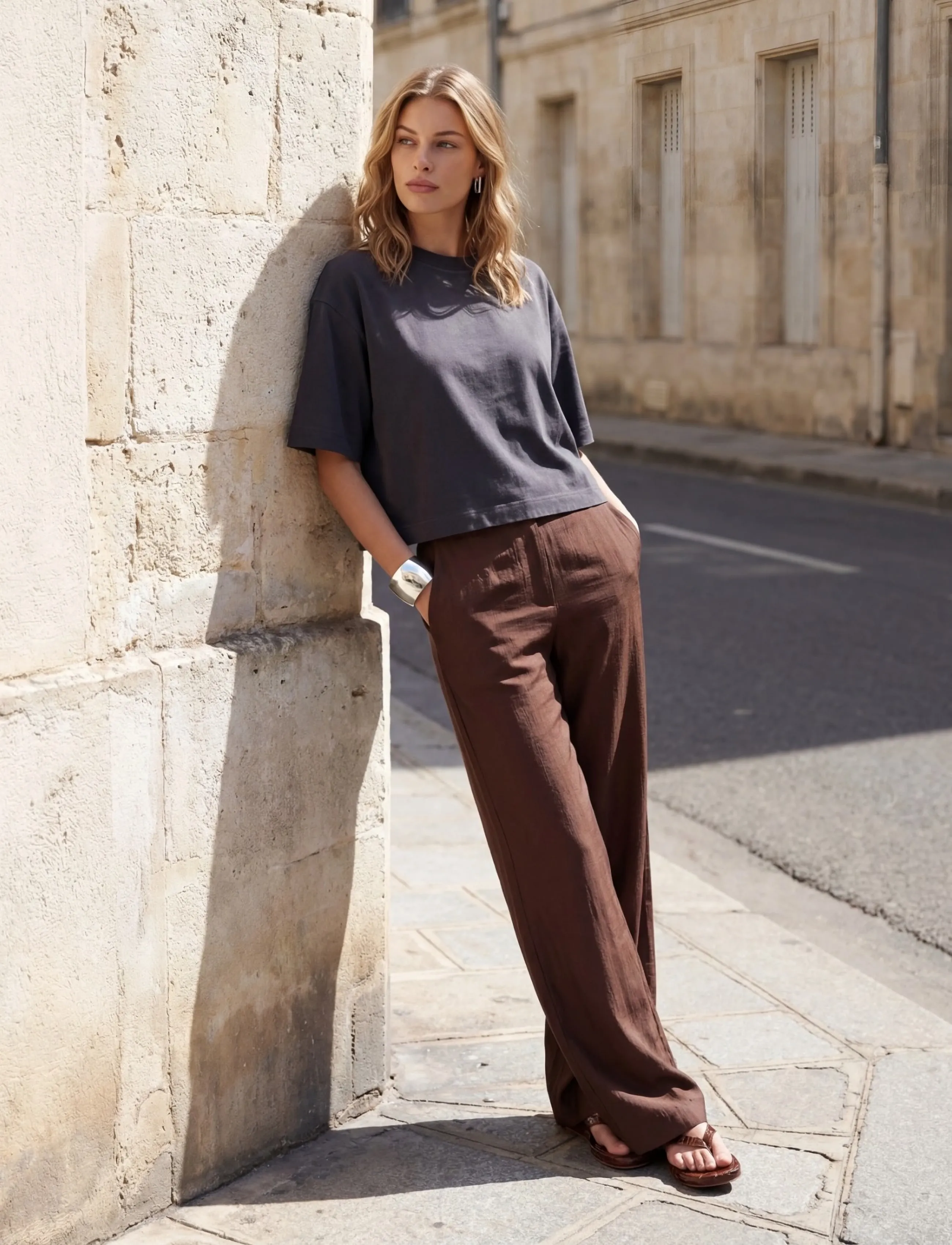 Minus MSSeria Pants - Tøj - CHESTNUT / brown