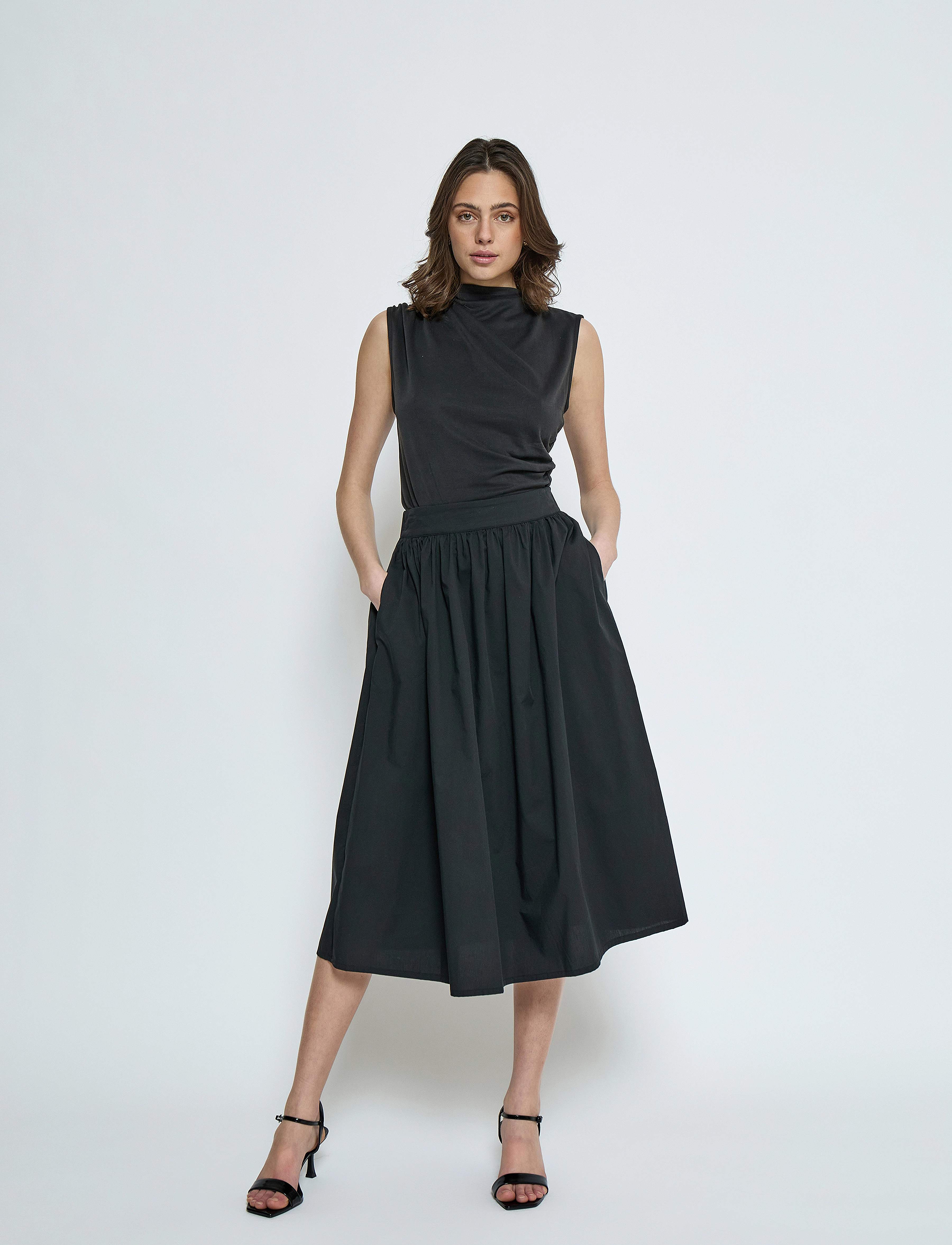 Minus - MSMagda Maxi Skirt - sort - 4