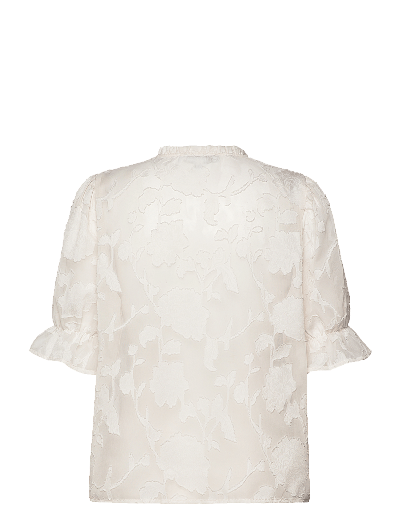 Minus - MSRekira V-Neck Blouse - bluzki z krótkim rękawem - light birch - 2