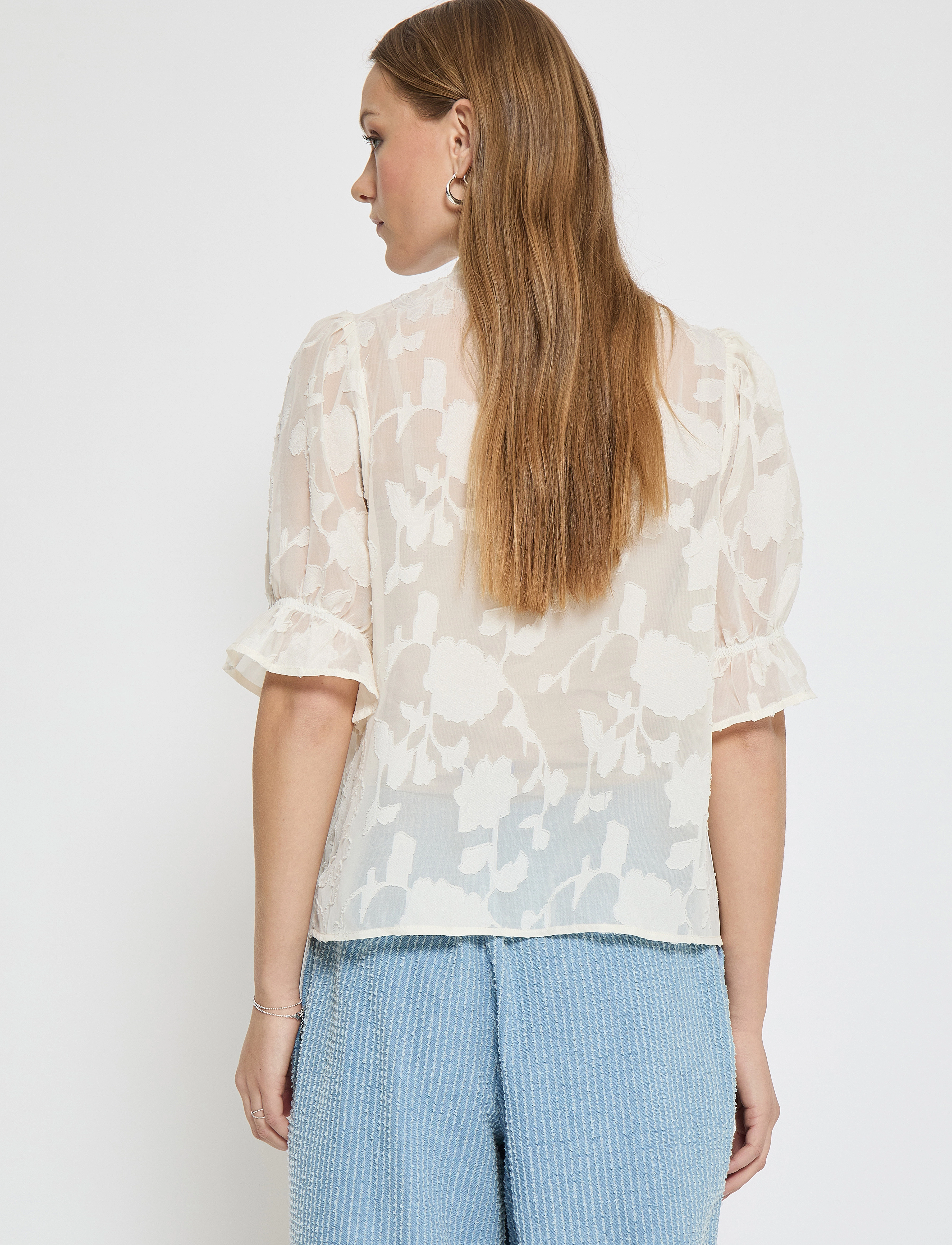 Minus - MSRekira V-Neck Blouse - light birch - 3