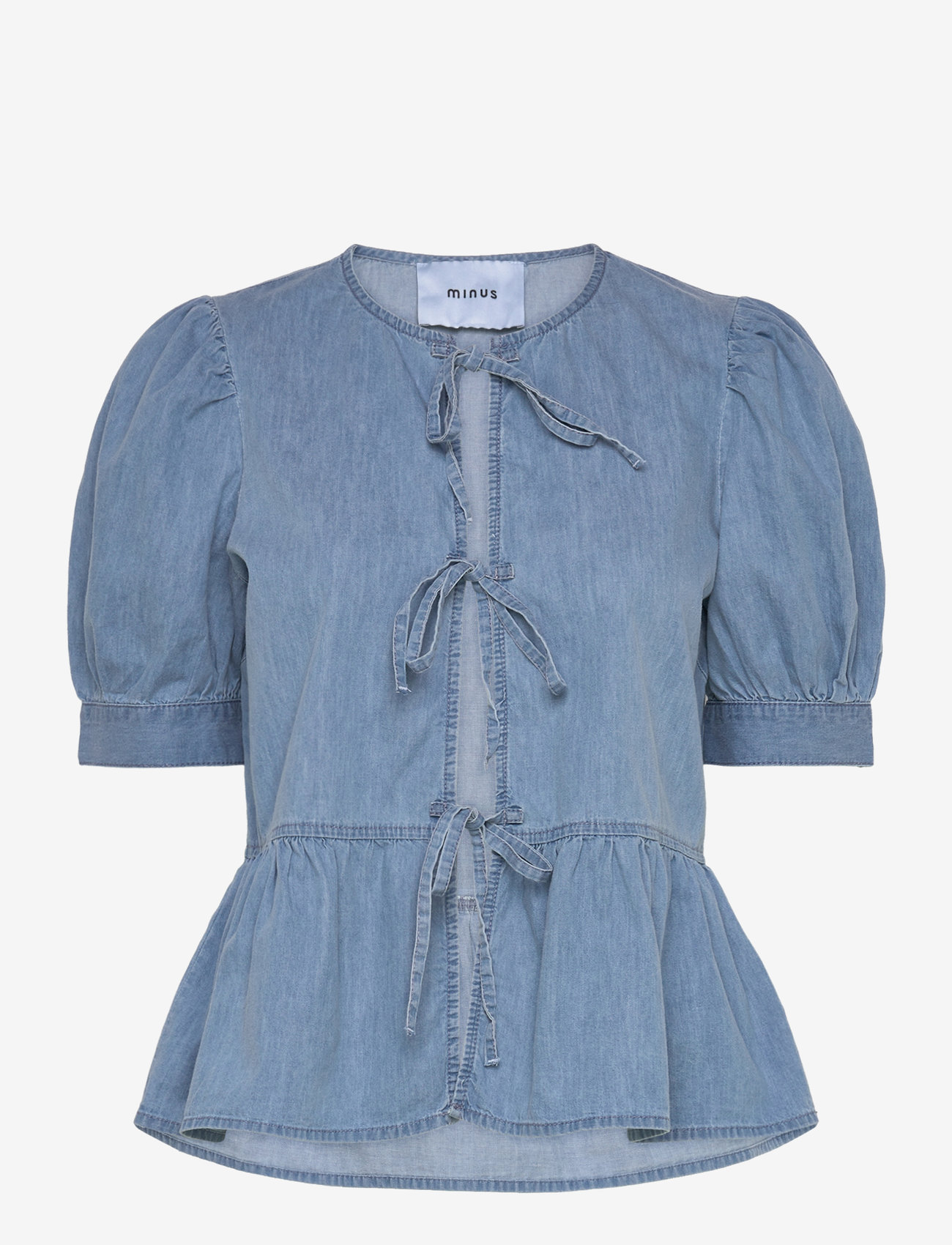 Minus - MSFelicia Tie Shirt - lyseblÅ - 1