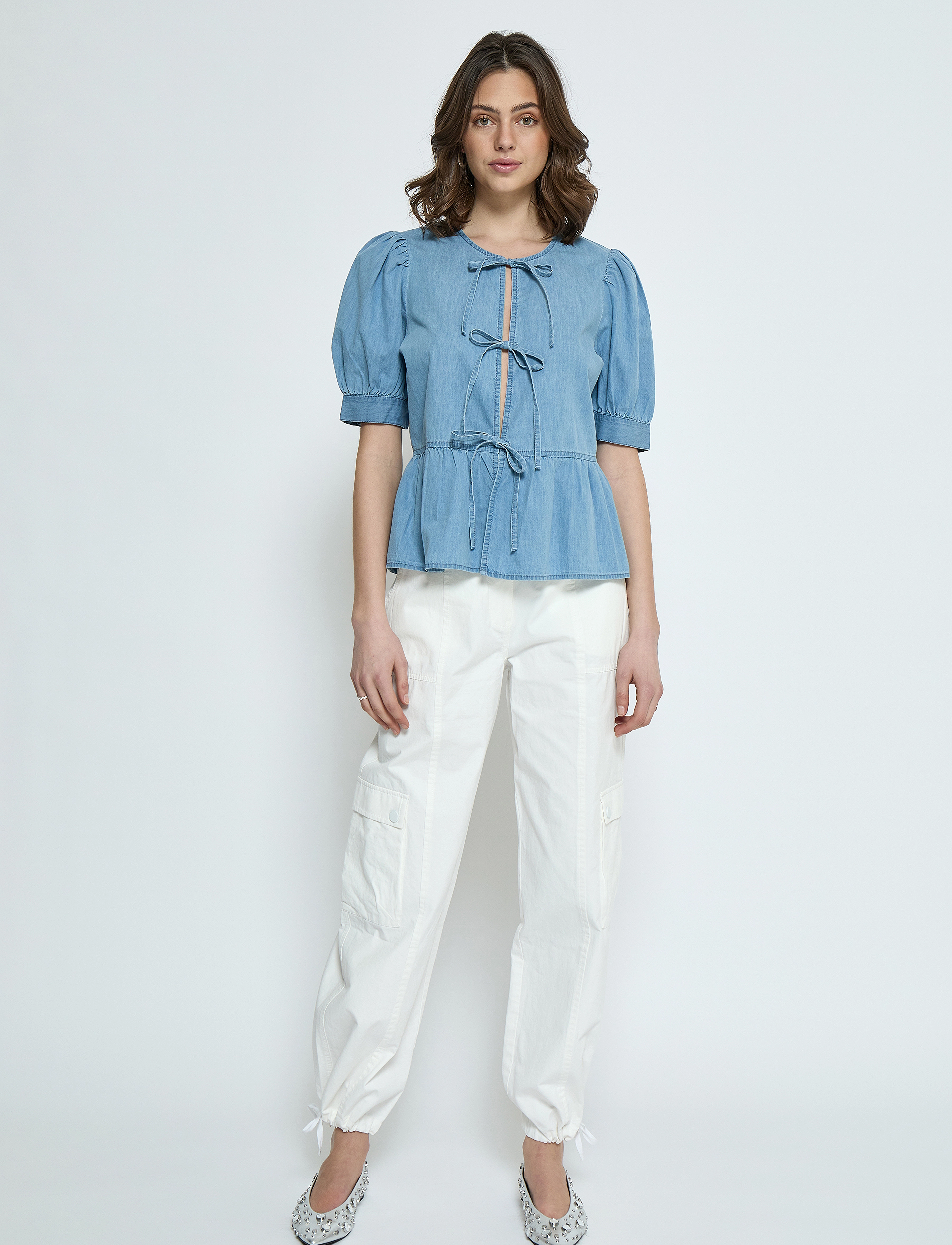 Minus - MSFelicia Tie Shirt - lyseblÅ - 5