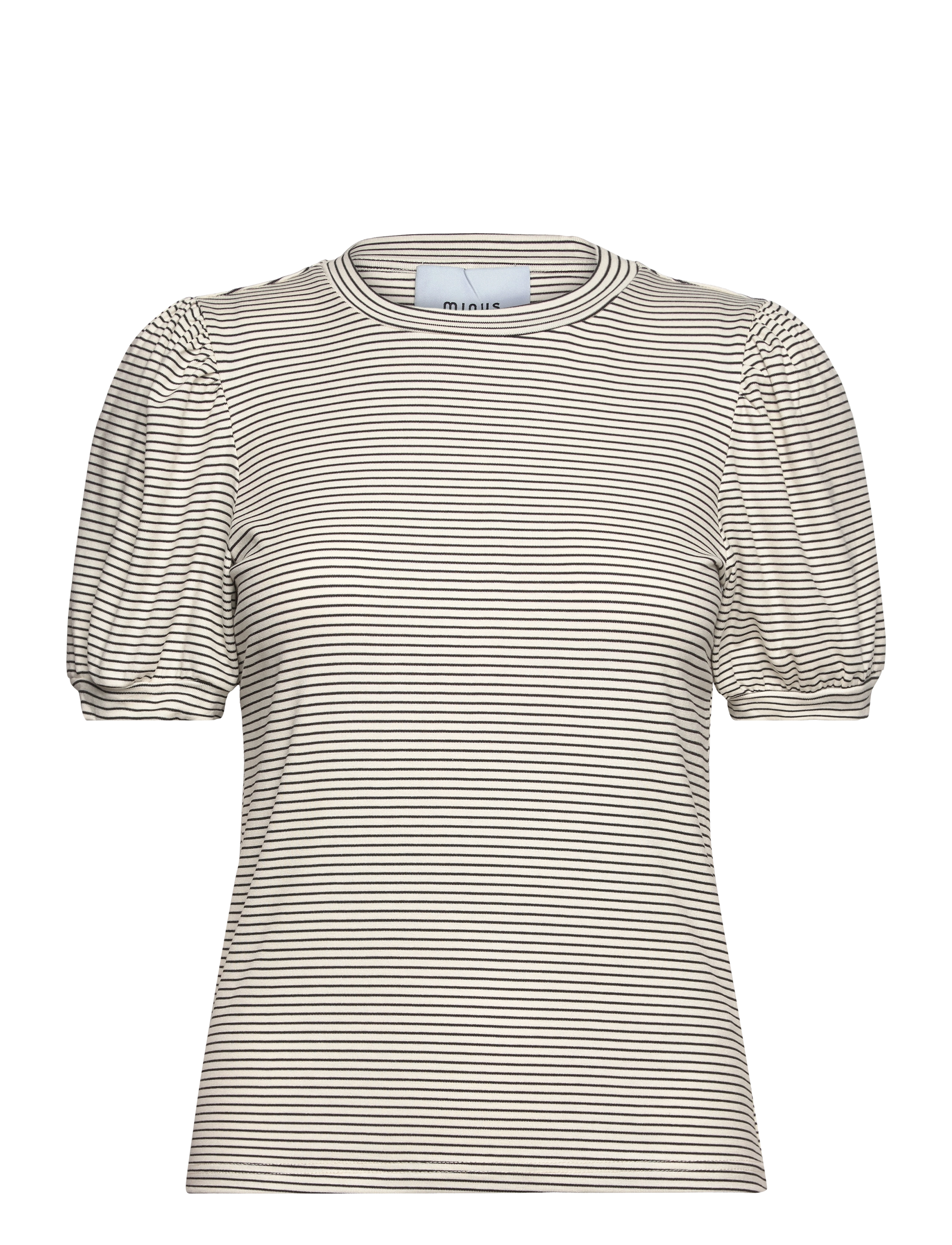 MSJuma Short Sleeve Tee - CLOUD DANCER STRIPE