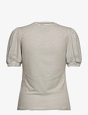 Minus - MSJuma Short Sleeve Tee - t-shirts - cloud dancer stripe - 1