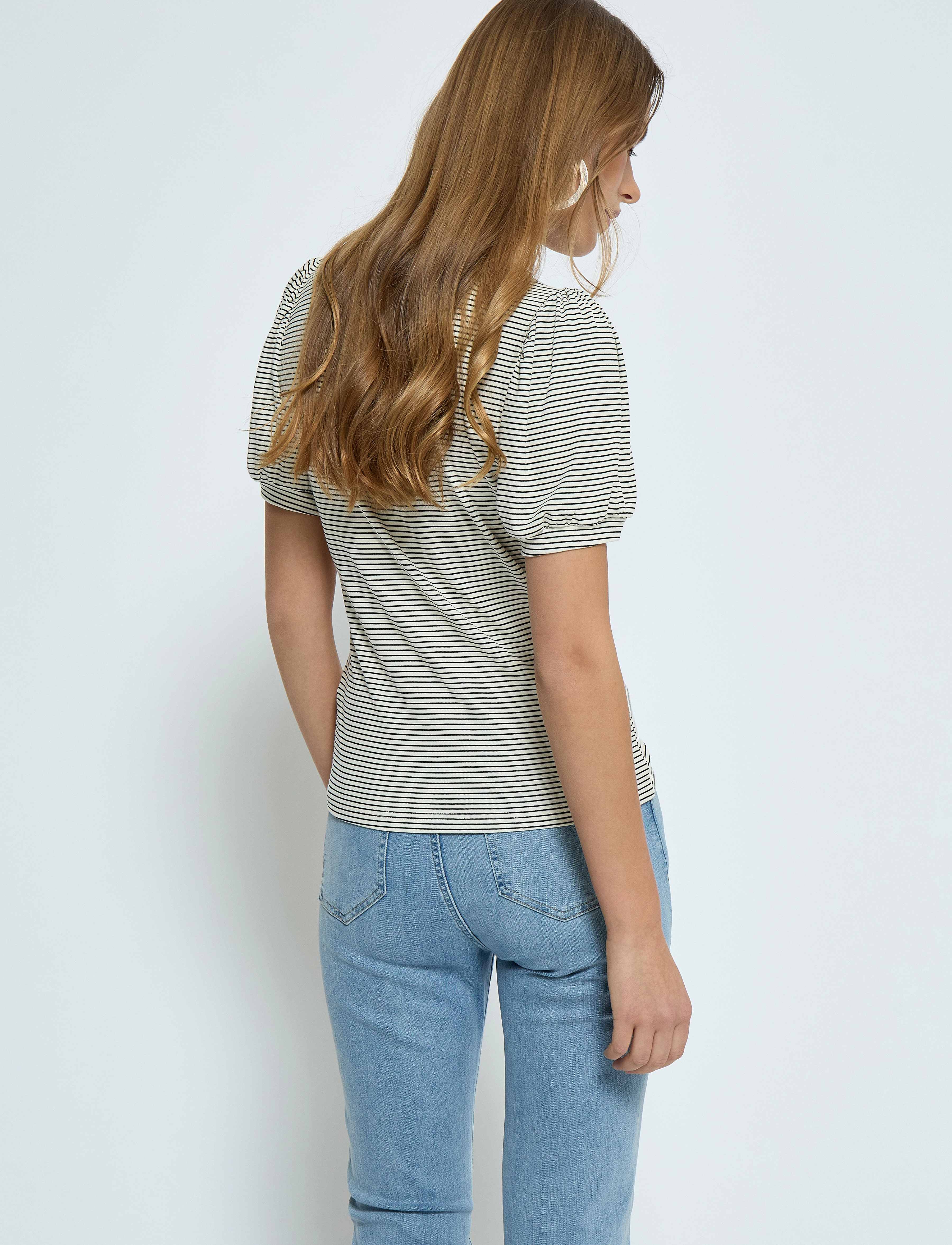 Minus - MSJuma Short Sleeve Tee - cloud dancer stripe - 3