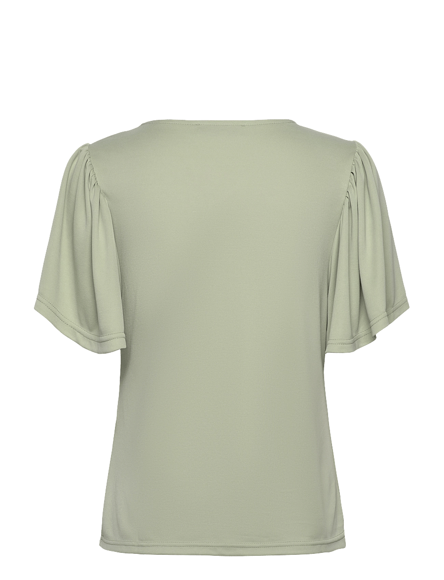 Minus - MSRianne V-Neck T-Shirt - t-krekli - reseda - 1